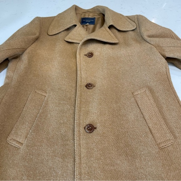 Vintage The Men’s Shop JCPenney Camel Wool Overcoat – Size 44 – Classic Menswear - Picture 3 of 15
